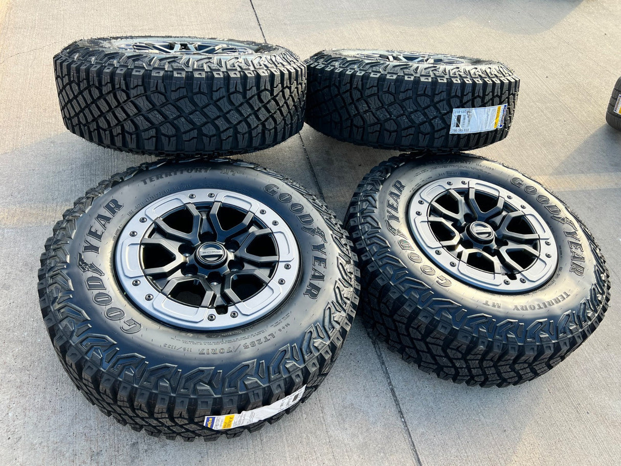 17" Ford Ranger Raptor Beadlock wheels rims Bronco 2024 2025 2026 NEW Texas Truck Tire