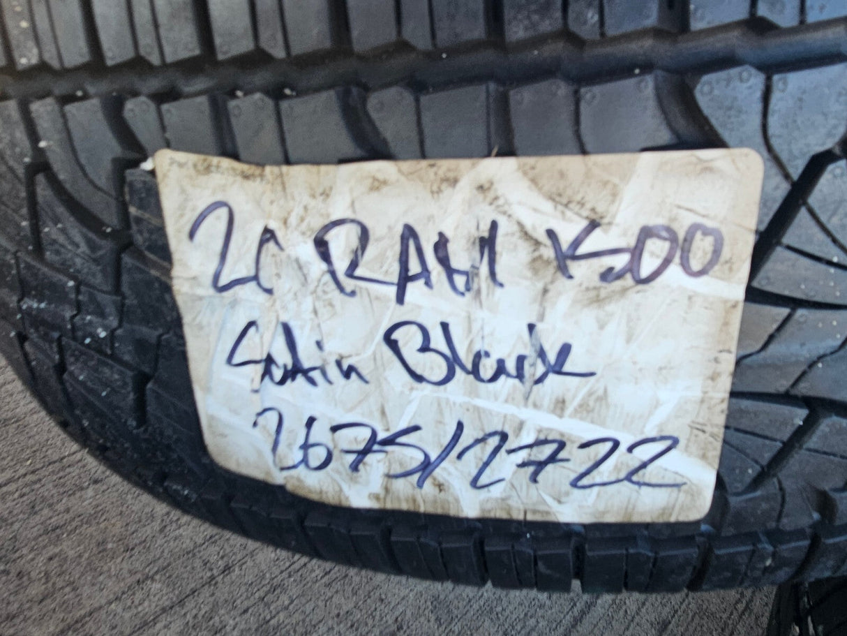 20" Ram 1500 OEM 2021 2022 2023 2024 2025 spare wheel rim black 2675 2722 Texas Truck Tire