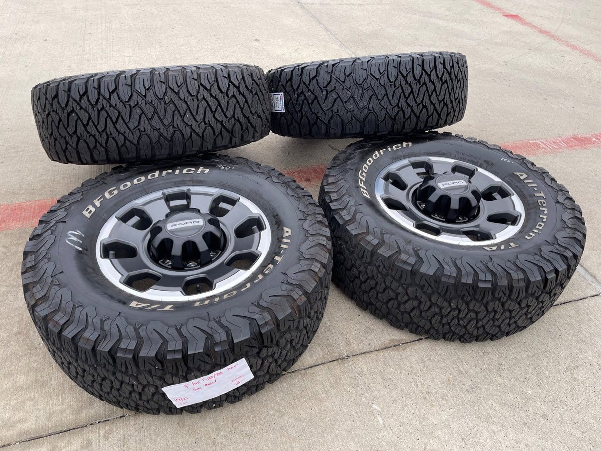 18" Ford F-250 F-350 OEM TREMOR rims wheels 10482 BFG KO2 KO3 A/T 35" Texas Truck Tire