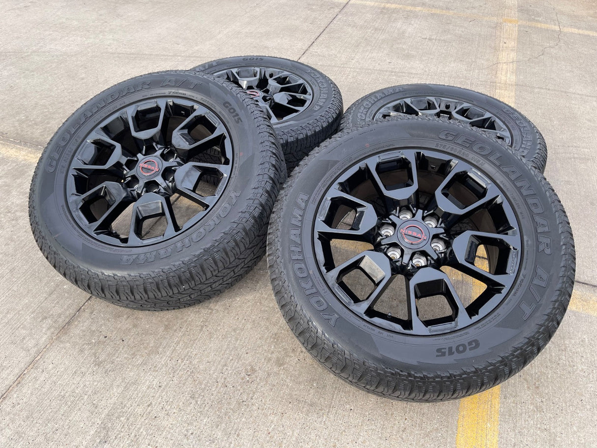 20" Nissan Titan PRO-4X Armada OEM wheels rims tires 2024 2025 2026 NEW Texas Truck Tire