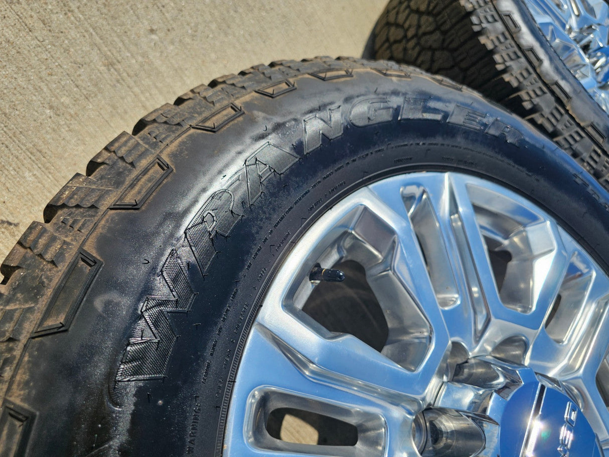 20" GMC Sierra Denali 2500 3500 OEM 5957 wheels rims tires 2024 2025 2026 NEW Texas Truck Tire