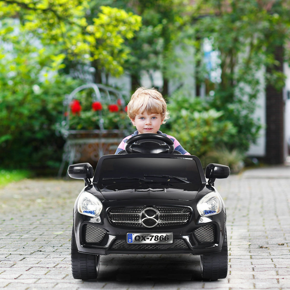 6V Kids Ride On Car with RC Remote Control and LED Lights - Perfect Christmas Gift!