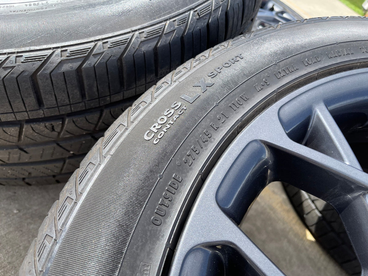 21" Jeep Grand Cherokee L OEM wheels rims 9291 Durango tires CONTINENTAL Texas Truck Tire