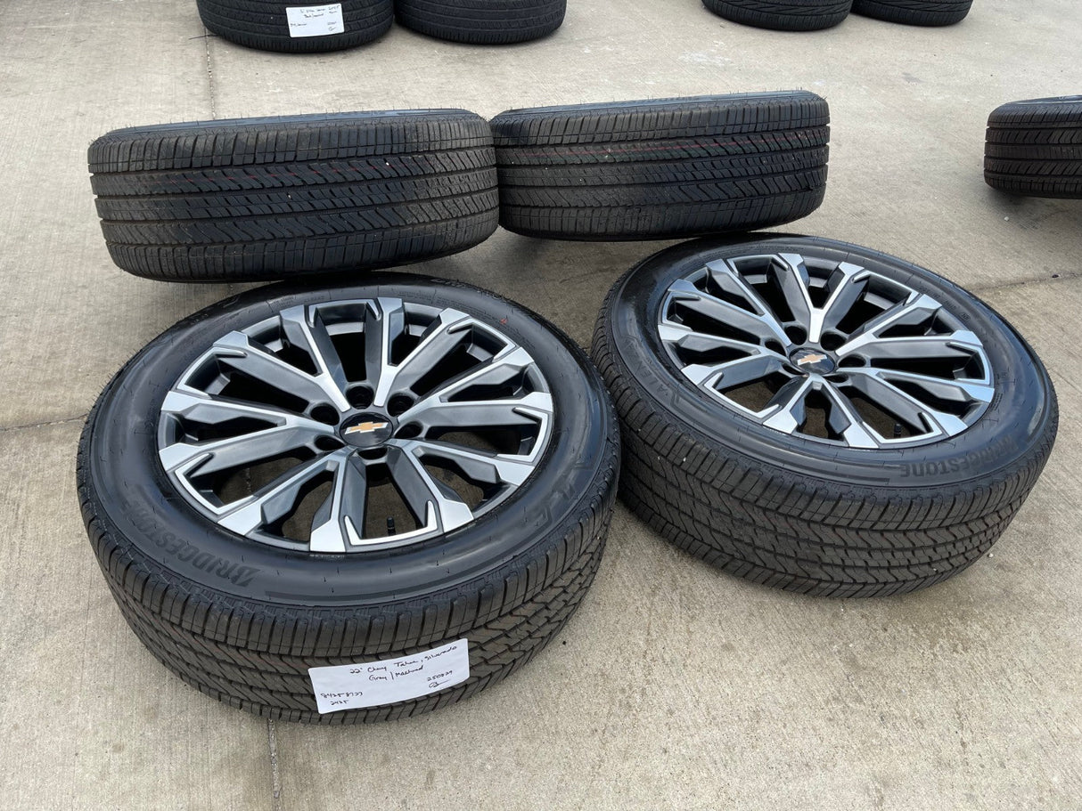 22" Chevy Tahoe Silverado Suburban OEM wheels rims 2022 2023 2024 2025 2026 NEW Texas Truck Tire