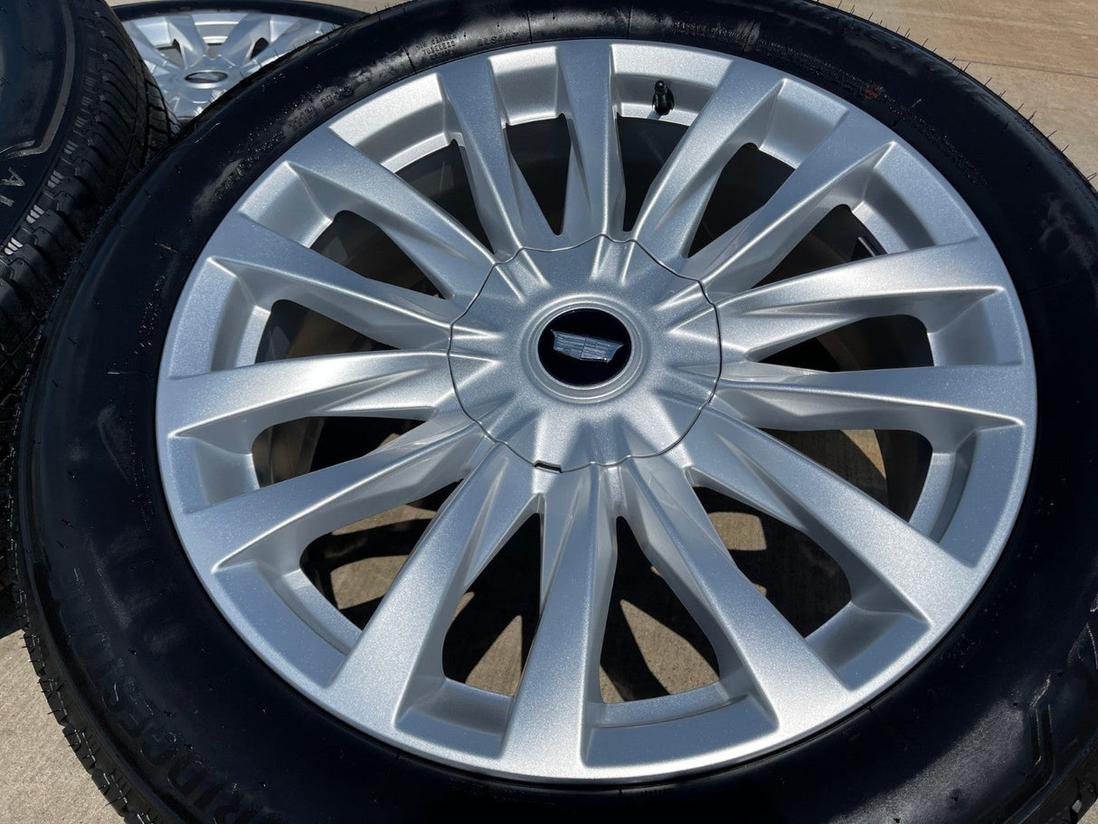 22" Cadillac Escalade Platinum OEM wheels rims 95026 tires 2025 2026 NEW Texas Truck Tire