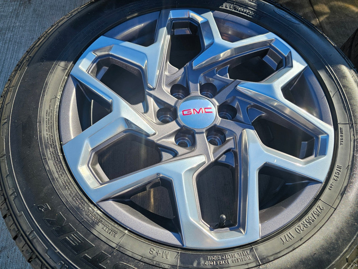 20" GMC Sierra Yukon AT4 Tahoe Silverado 95369 OEM wheels rims NITRO Texas Truck Tire