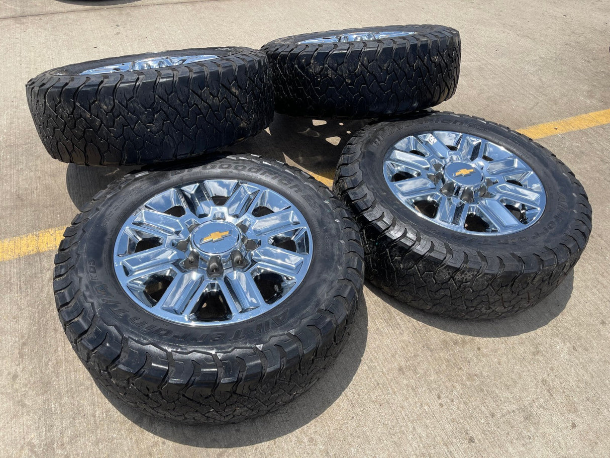 20" Chevy Silverado High Country LTZ 2500 3500 OEM 14124 wheels rims BFG KO3 A/T Texas Truck Tire
