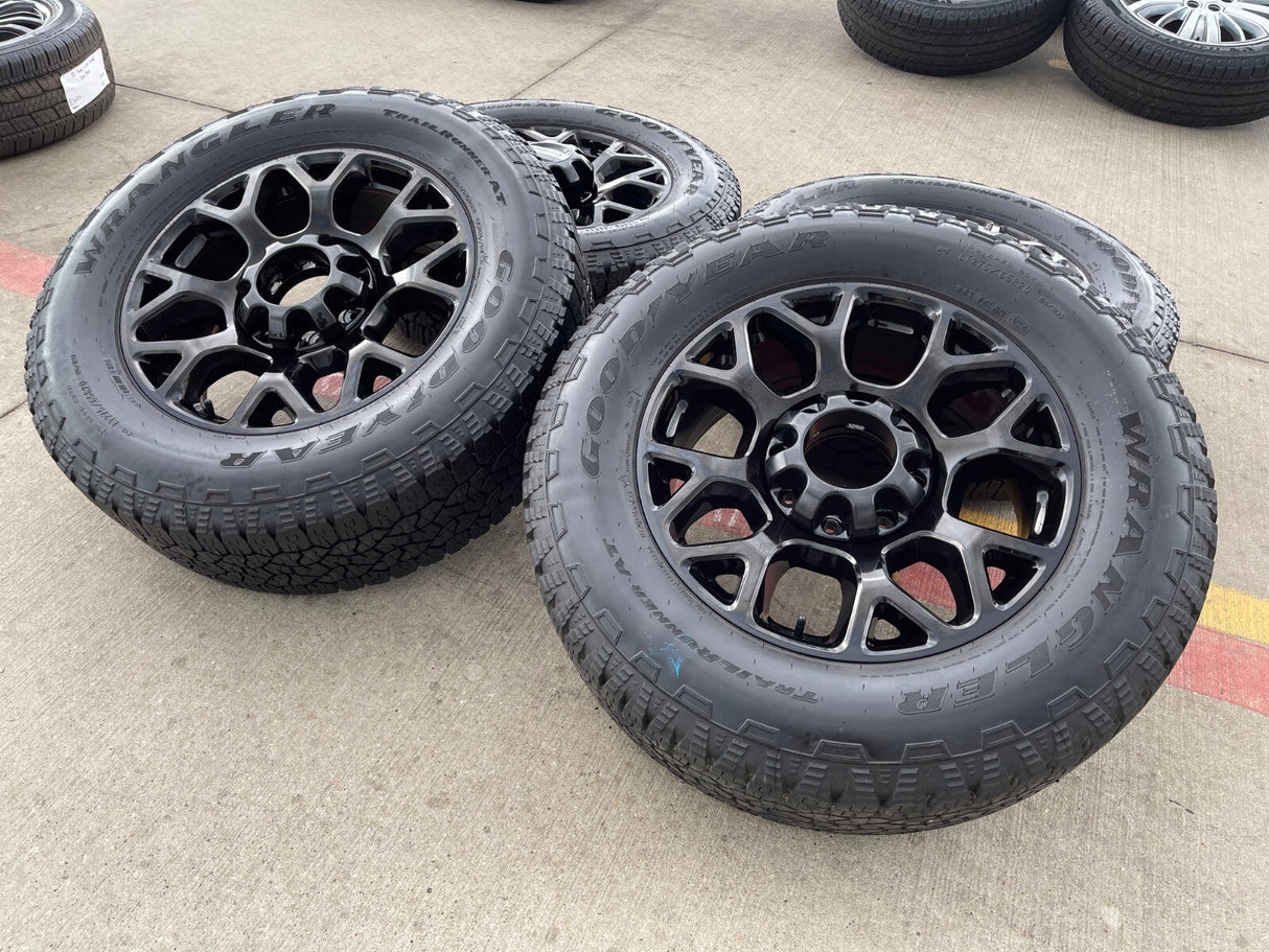 20" Ford F-250 F-350 OEM Lariat wheels rims 10292 tires GOODYEAR A/T Texas Truck Tire