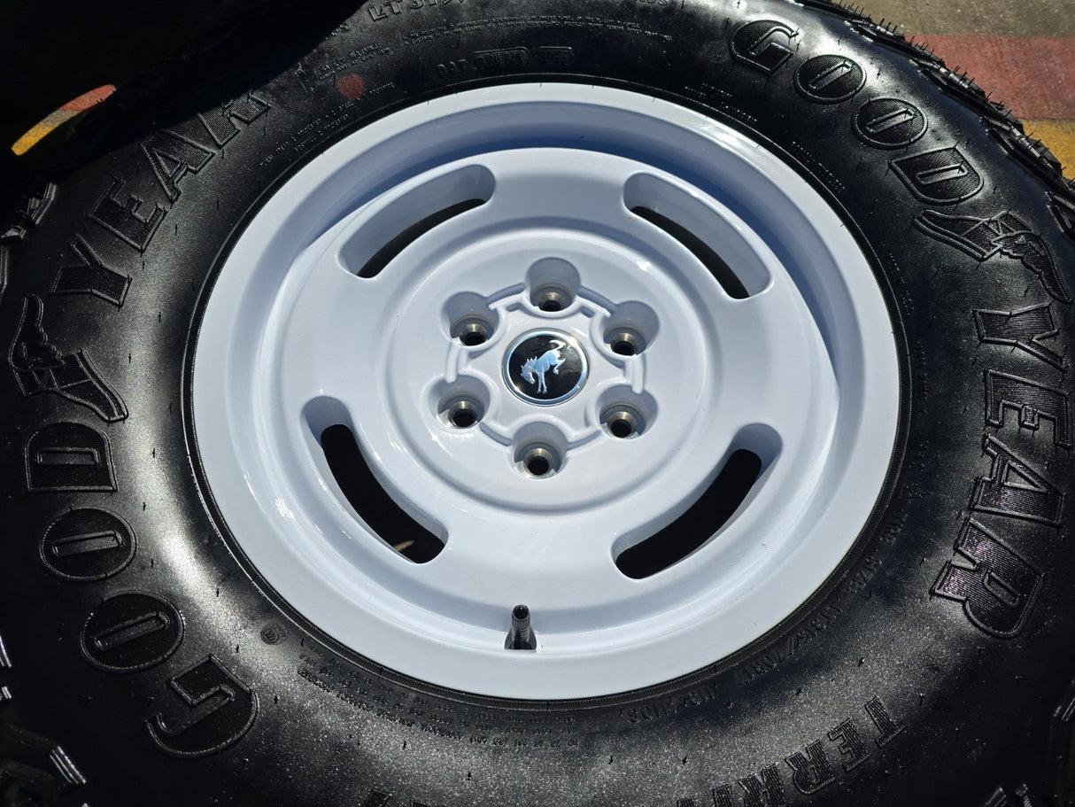 17" Ford Bronco HERITAGE Stroppe Edition 10463 OEM wheels rims white 2026 NEW Texas Truck Tire