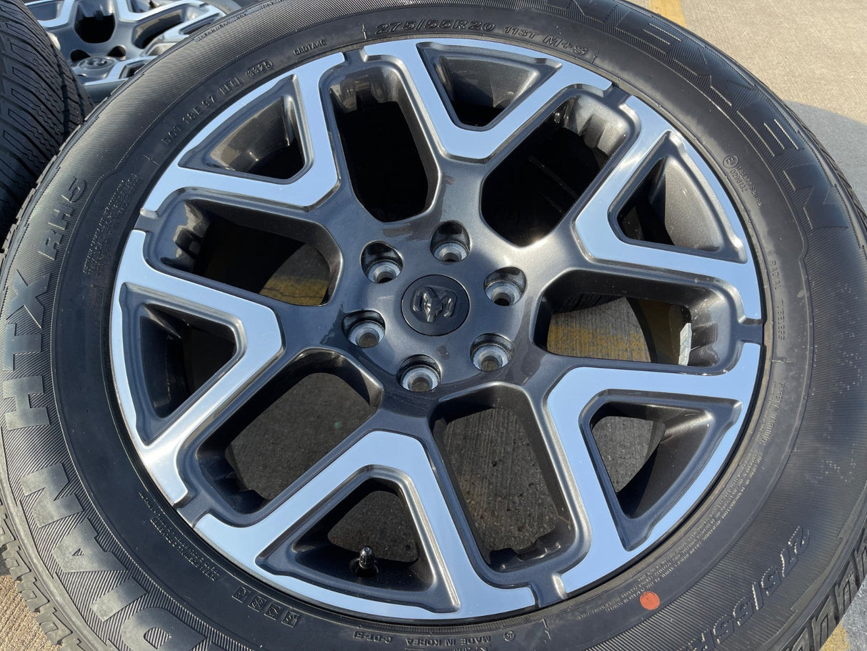 20" Dodge Ram 1500 OEM 94059 Laramie wheels rims 68583860AA 2024 2025 2026 NEW Texas Truck Tire
