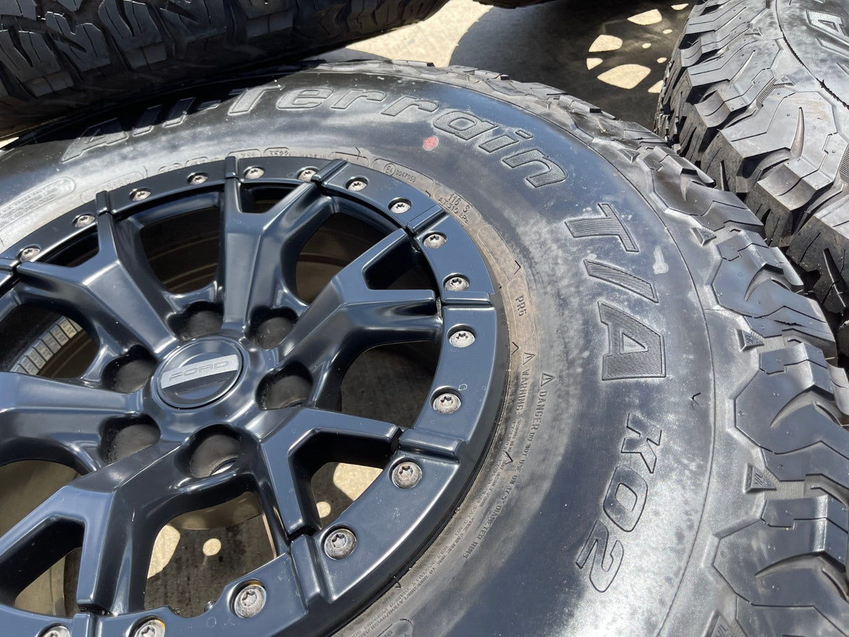 17" Ford F-150 Raptor R OEM BEADLOCK 10460 rims wheels 37" tires BFG Texas Truck Tire