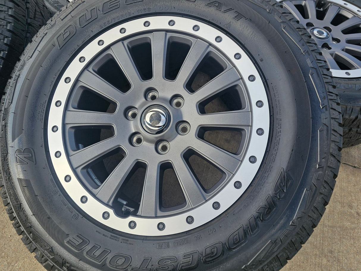 (4) 18" INEOS Grenadier OEM wheels rims tires beadlock 2023 2024 2025 2026 NEW Texas Truck Tire