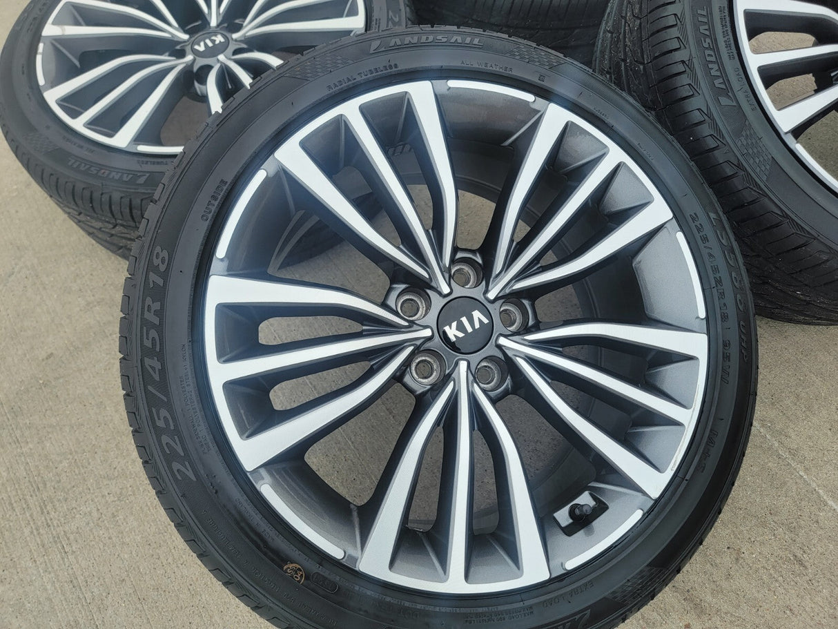 18" Kia Stinger Optima K5 Forte OEM 74773 wheels rims Texas Truck Tire