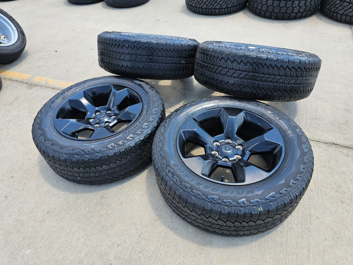 20" Ram 1500 OEM LIMITED Laramie wheels rims black 2675 2722 Texas Truck Tire