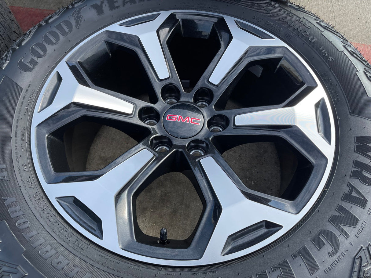 20" GMC Sierra Canyon Chevy Silverado OEM wheels rims 2024 2025 2026 NEW Texas Truck Tire