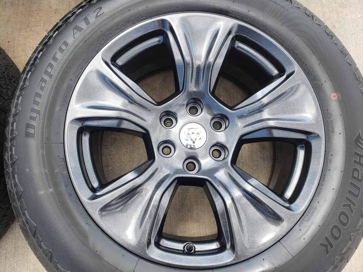 20" Dodge Ram 1500 OEM Laramie wheels rims 2674 tires NEW Texas Truck Tire