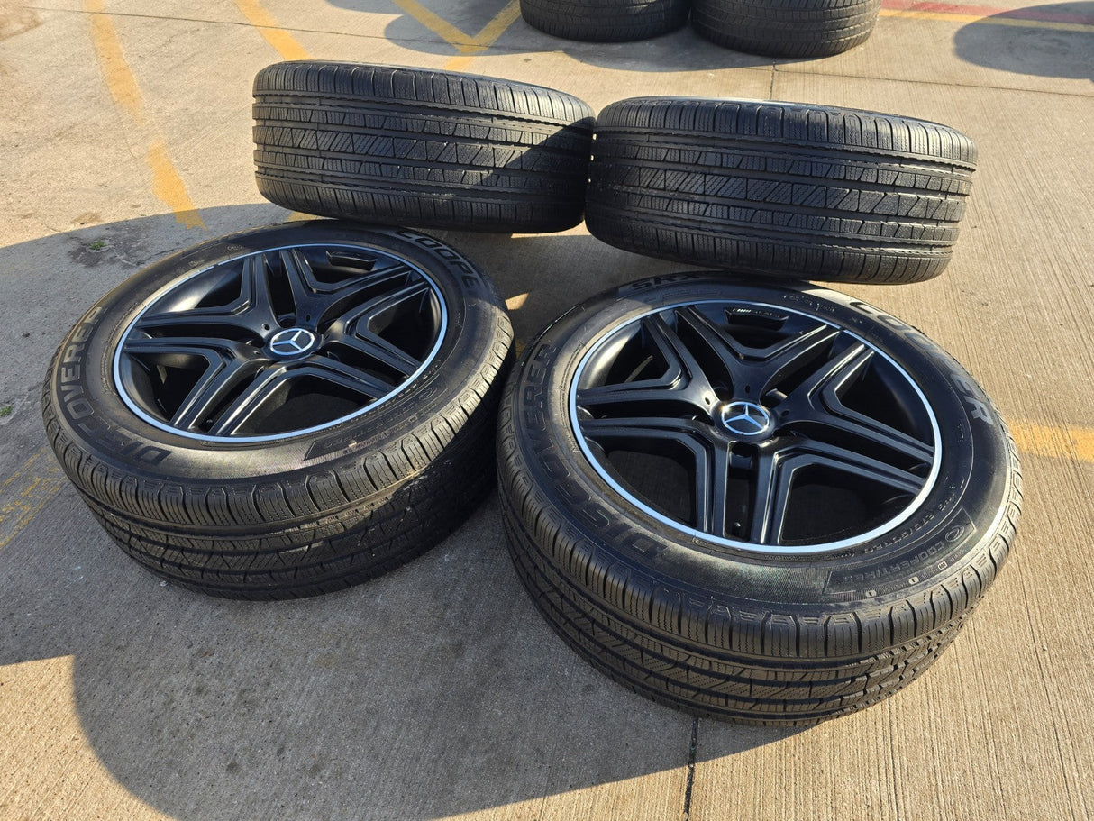 20" Mercedes G Wagon G63 AMG OEM 85326 black wheels rims tires NICE Texas Truck Tire