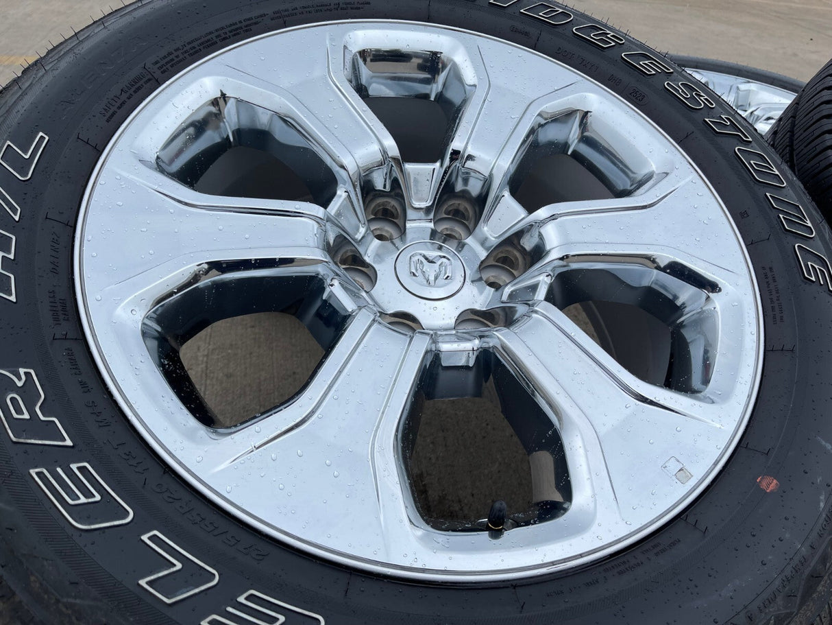 20" Dodge Ram 1500 OEM Laramie CHROME 2679 wheels rims 2023 2024 2025 2026 Texas Truck Tire