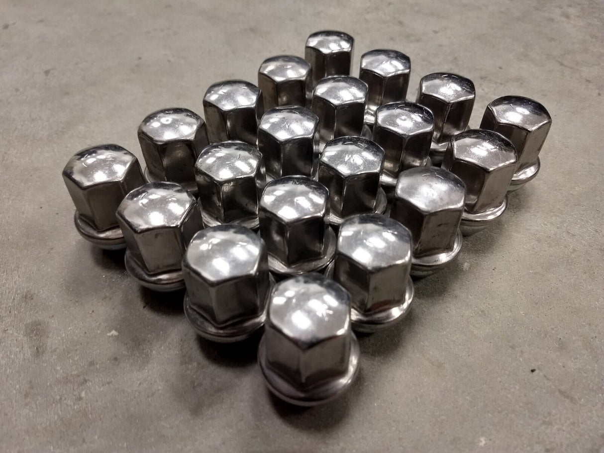 (20) OEM Dodge RAM 1500 Charger Challenger SRT lug nuts polished OE 14x1.5 Texas Truck Tire