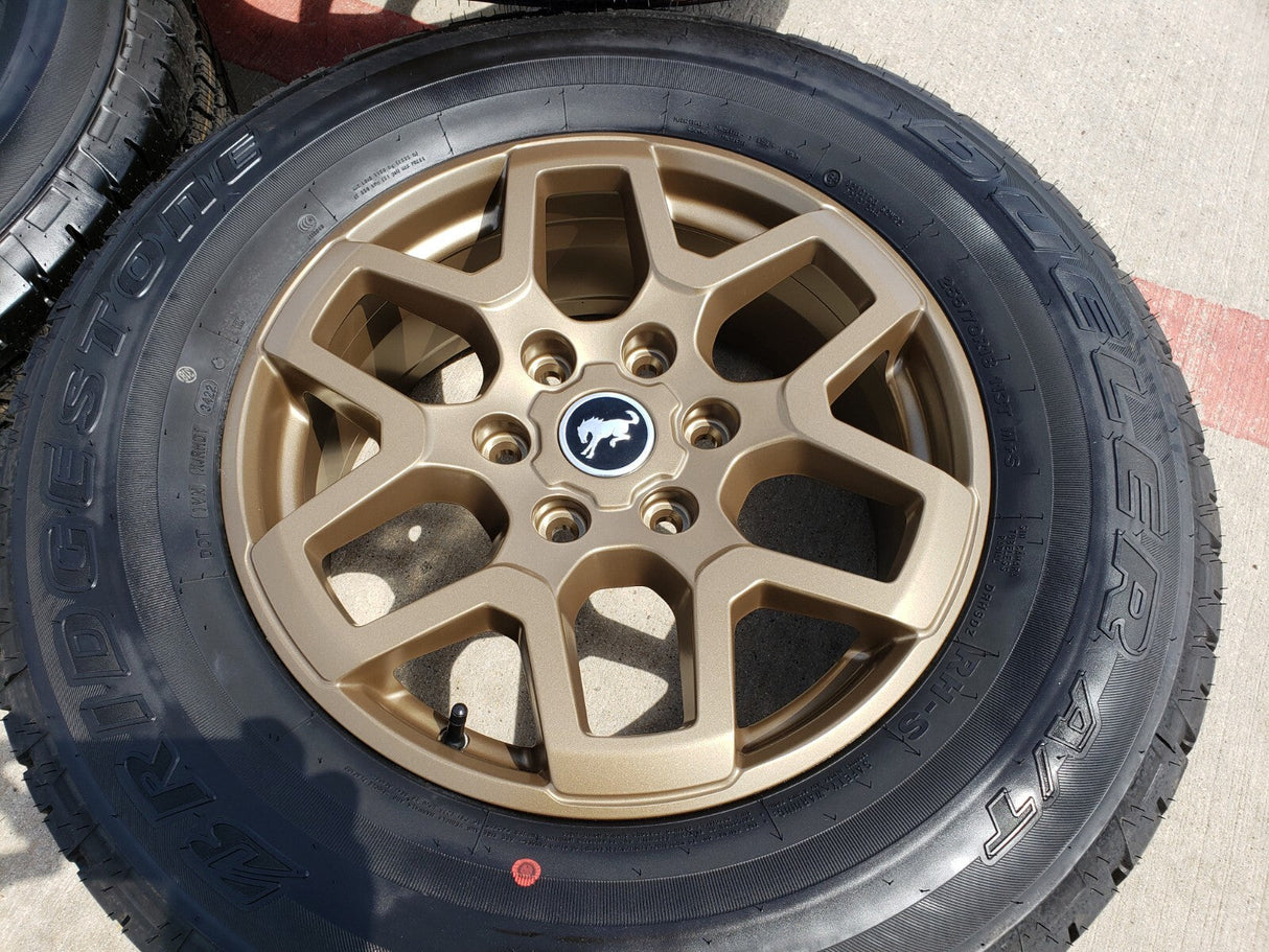 18" Ford Bronco BRONZE HERITAGE wheels rims tires 95213 Ranger tires NEW Texas Truck Tire