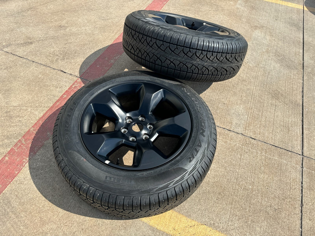 20" Ram 1500 OEM 2021 2022 2023 2024 2025 spare wheel rim black 2675 2722 Texas Truck Tire