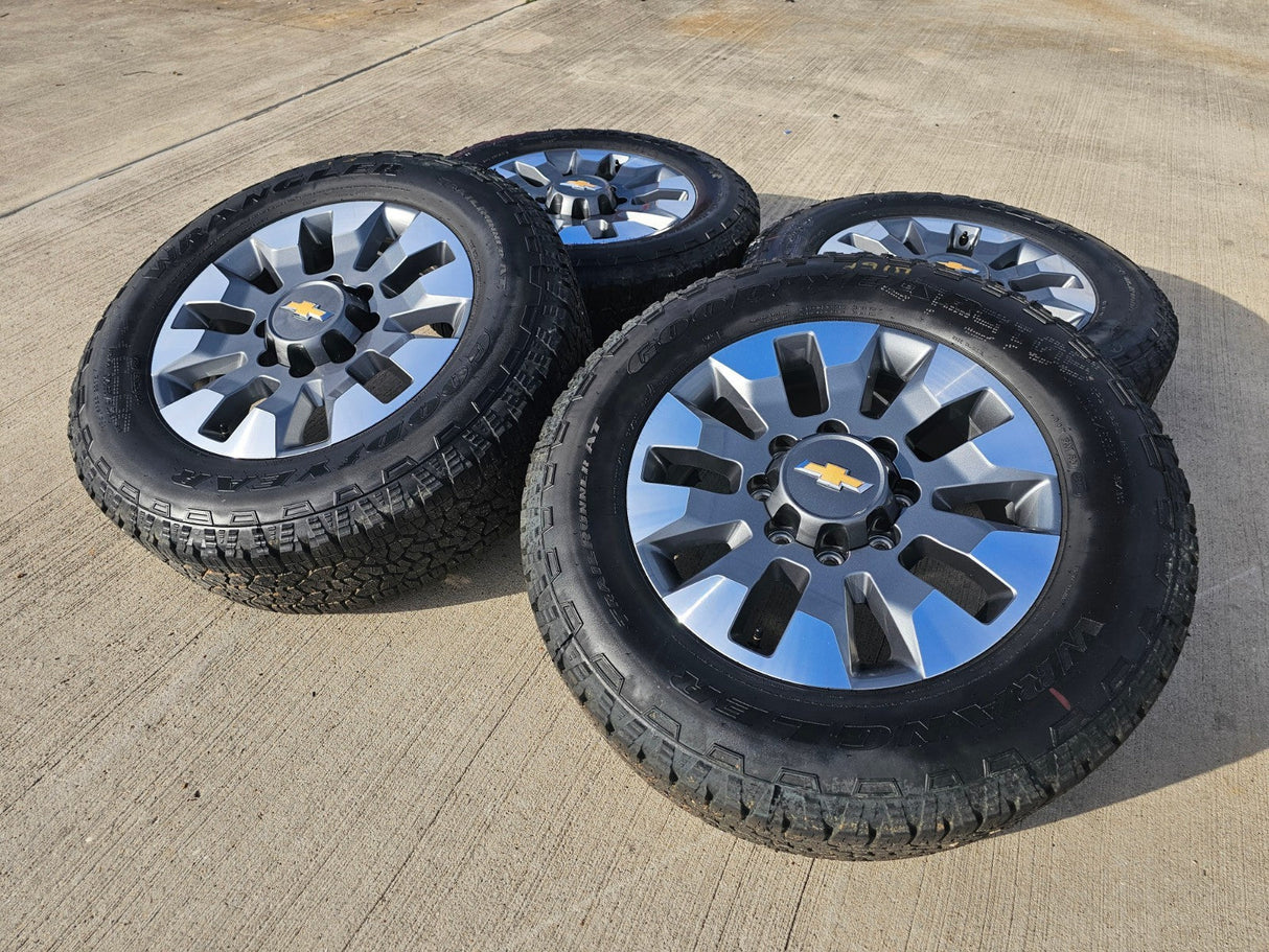 20" Chevy Silverado GMC Sierra AT4 2500 3500 OEM 5960 5947 wheels rims NEW Texas Truck Tire