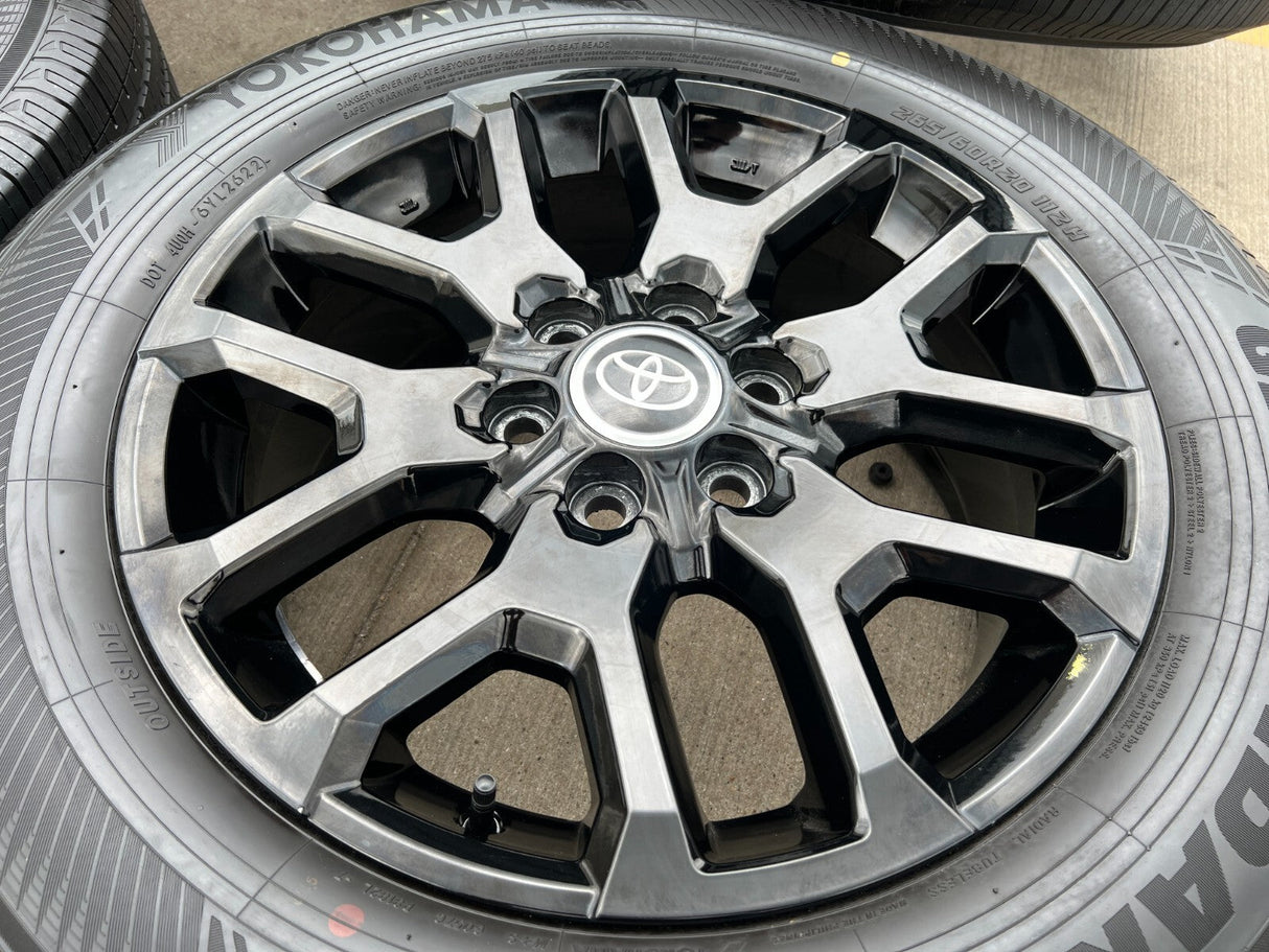 20" Toyota Tundra TRD OEM wheels rims 95359 75277 black Sequoia 2025 2026 NEW Texas Truck Tire