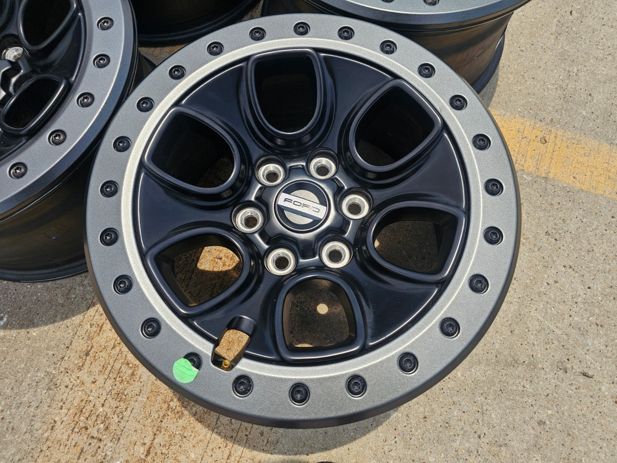 17" Ford F-150 Raptor OEM BEADLOCK rims wheels 10459 95210 NEW Texas Truck Tire