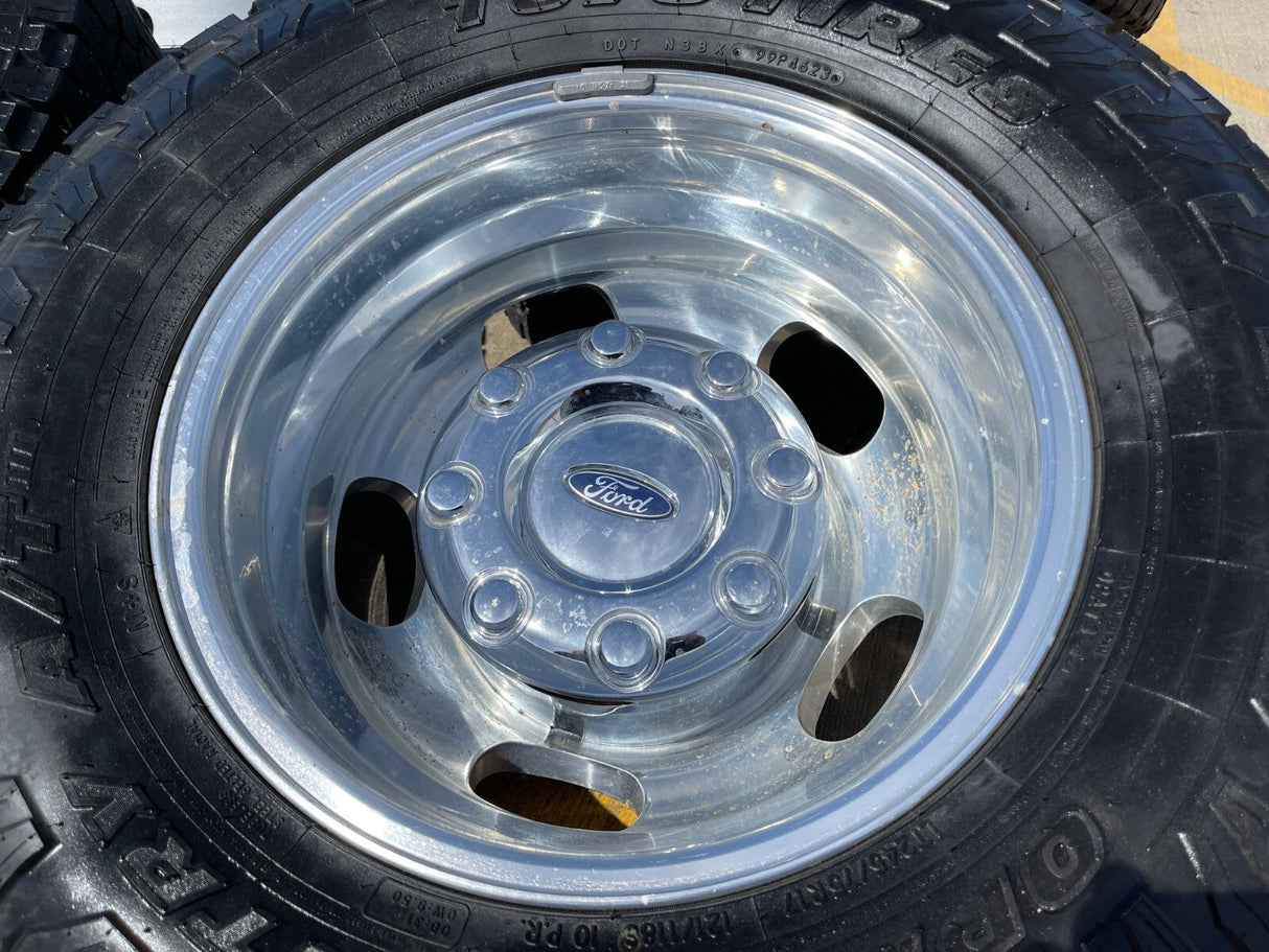 17" Ford F-350 Dually OEM 10477 10478 rims wheels 2023 2024 2025 TOYO A/T3 Texas Truck Tire