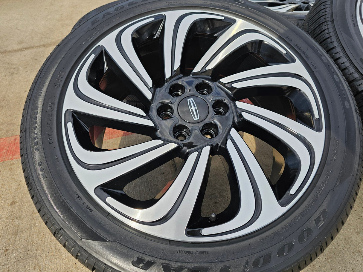 22" Lincoln Navigator OEM rims wheels 10497 Black Label 2023 2024 2025 2026 NEW Texas Truck Tire