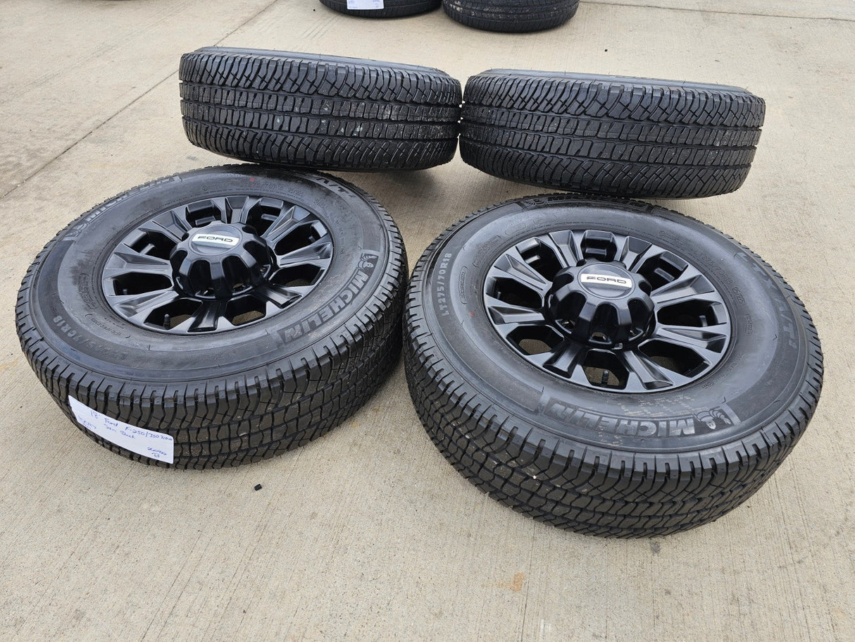 18" Ford F-250 F-350 TREMOR OEM rims wheels 10097 tires NEW MICHELIN A/T2 Texas Truck Tire