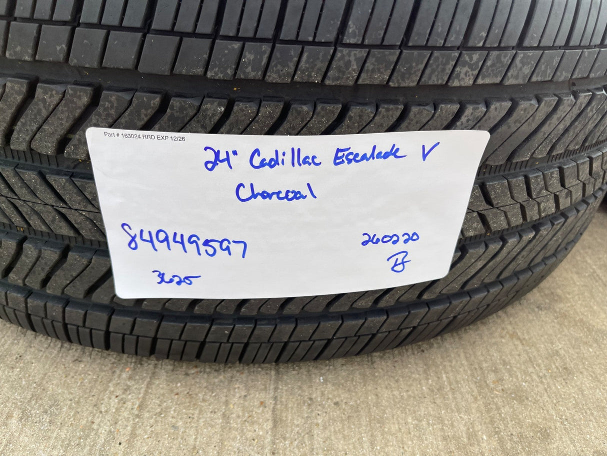 24" Cadillac Escalade V OEM wheels rims tires 2022 2023 2024 2025 2026 Texas Truck Tire