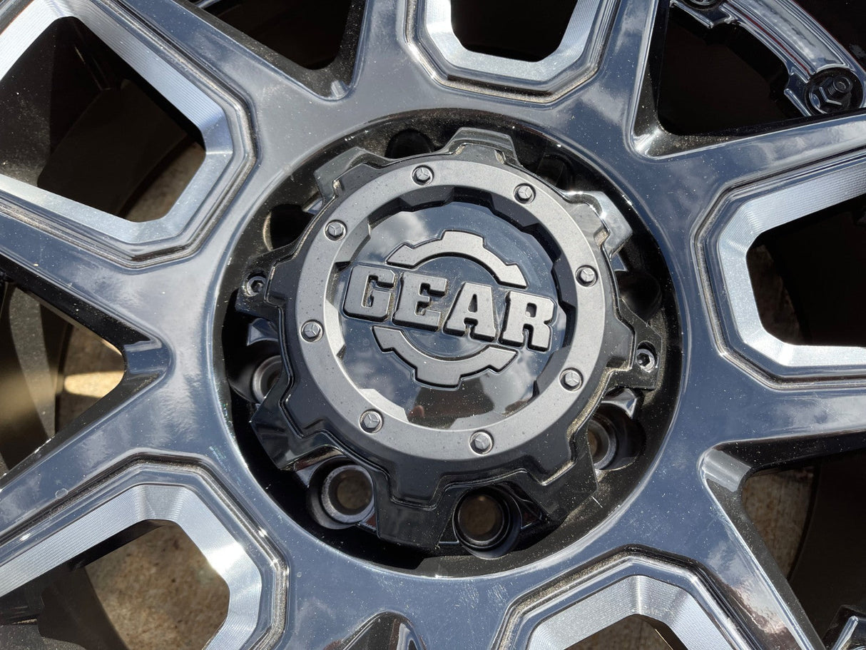 (1) 20x10 Gear Off Road 743BM Armor wheel rim 8x165 Chevy GMC Ram 2500 3500 NEW Texas Truck Tire