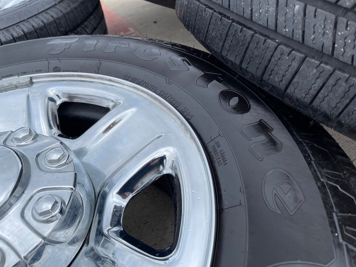 18" Dodge Ram 2500 3500 STEEL chrome OEM 2473 wheels rims 2023 2024 2025 2026 Texas Truck Tire