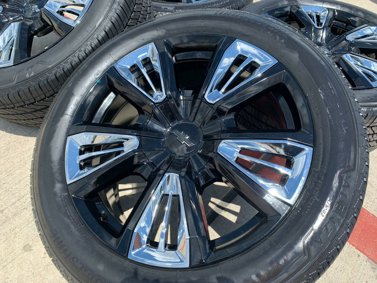 22" Chevy Tahoe Silverado Suburban RST OEM wheels rims 96951 tires NEW Texas Truck Tire