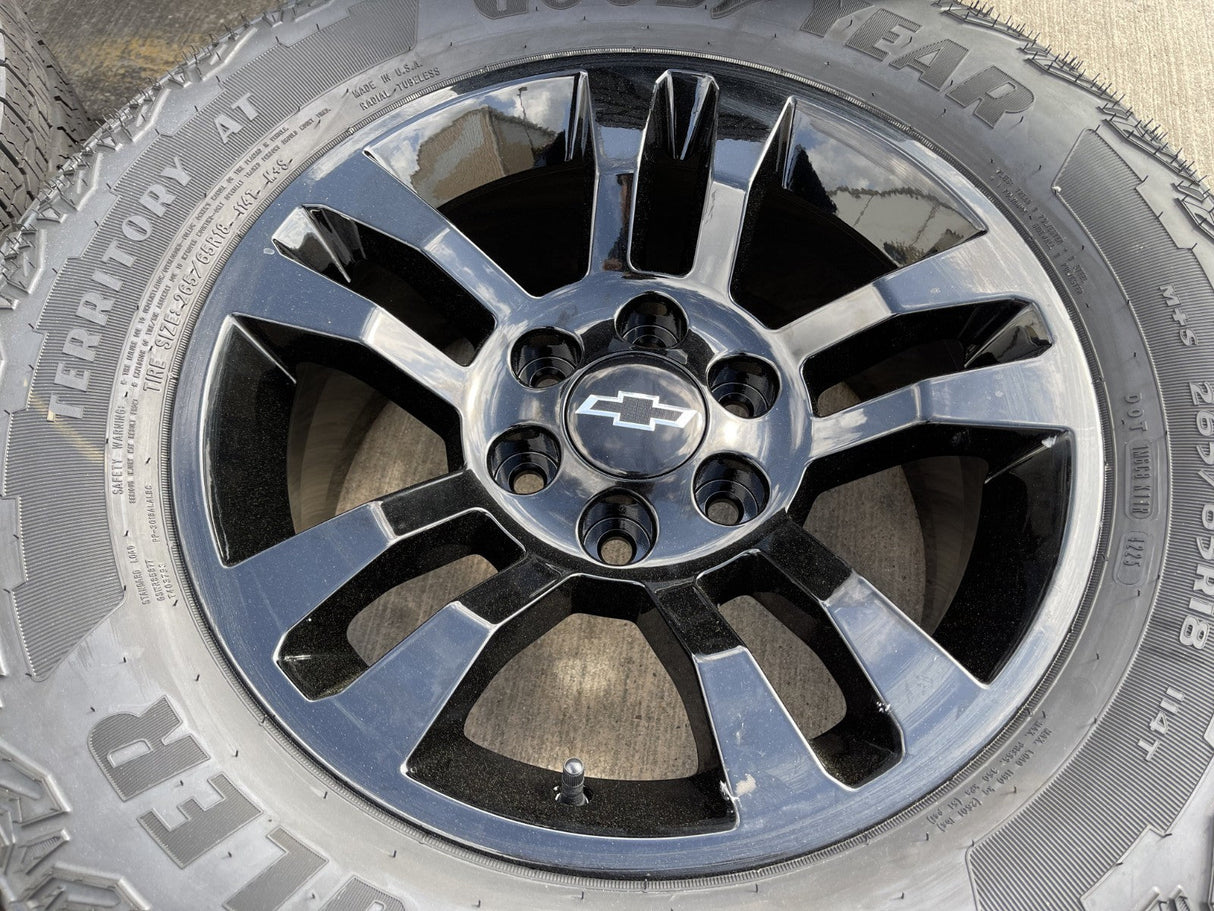 18" Chevy Silverado Suburban Tahoe OEM 5646 wheels rims Sierra GOODYEAR NEW Texas Truck Tire