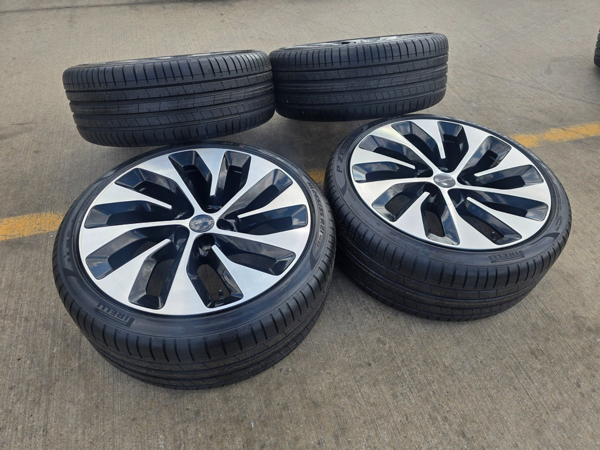 21" Lucid Air Grand Touring OEM 95542 95543 wheels rims black tires NEW Texas Truck Tire