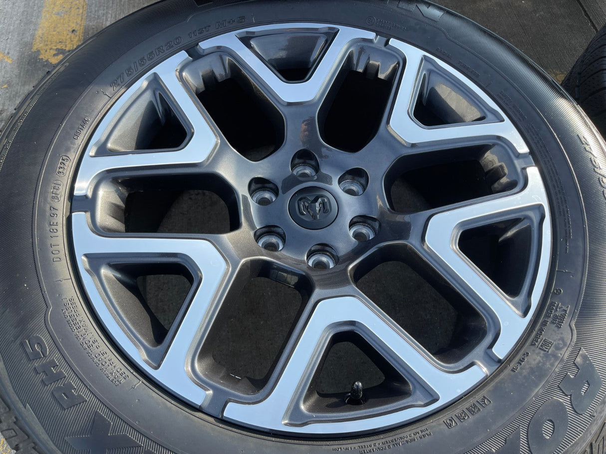 20" Dodge Ram 1500 OEM 94059 Laramie wheels rims 68583860AA 2024 2025 2026 NEW Texas Truck Tire