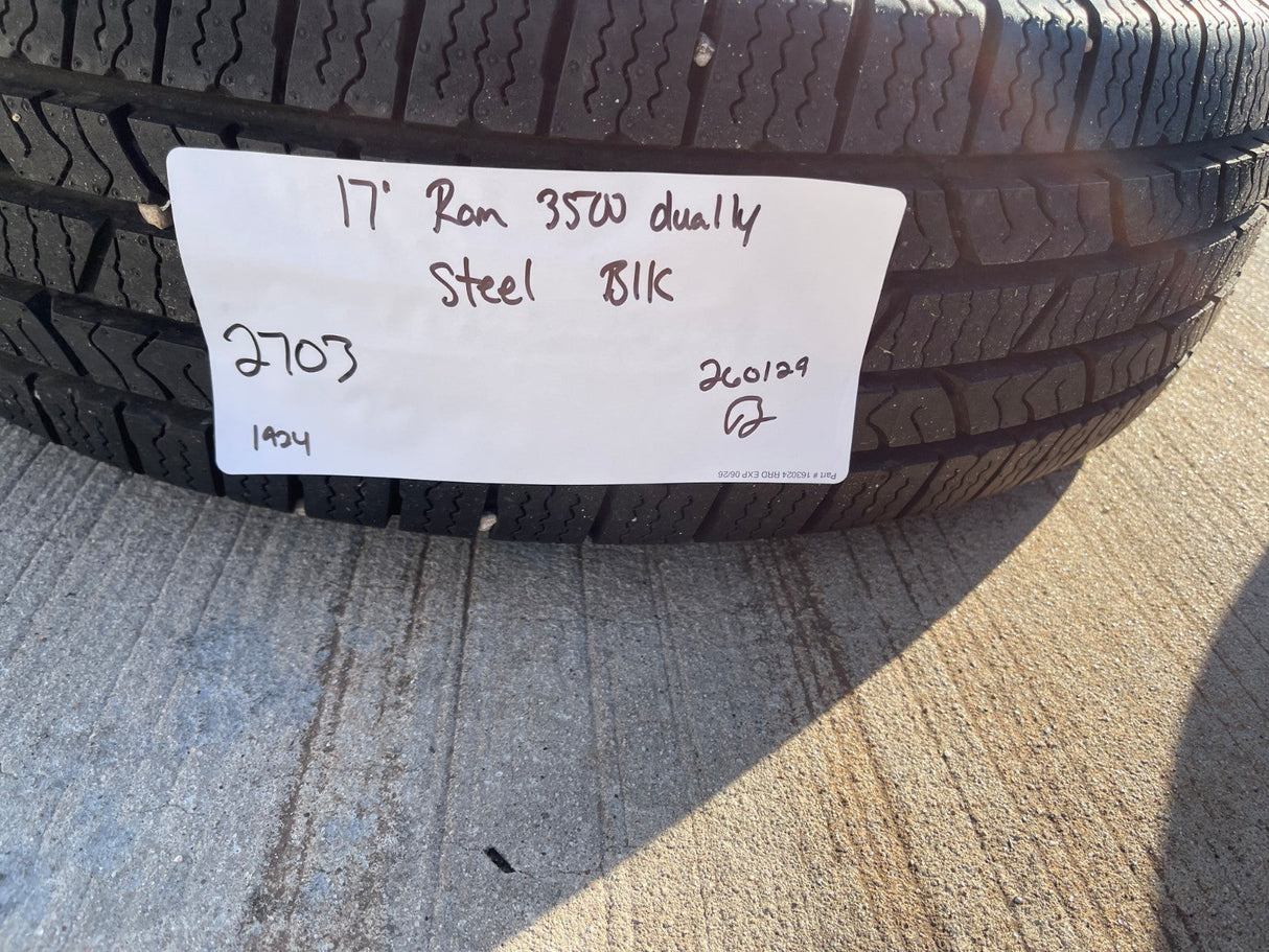 17" Dodge Ram 3500 Dually 8x200 wheel rim 2703 2704 OEM 2023 2024 2025 2026 NEW Texas Truck Tire