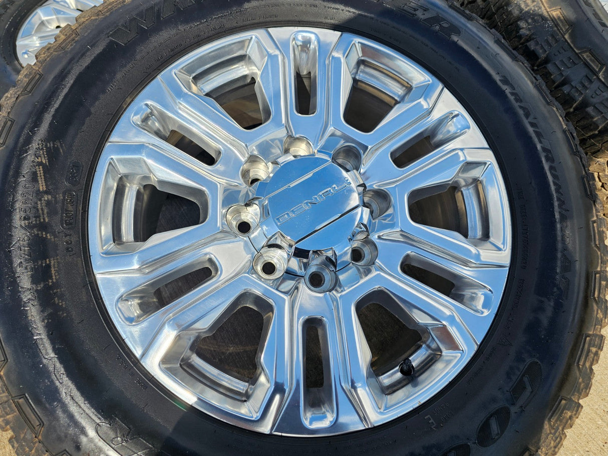 20" GMC Sierra Denali 2500 3500 OEM 5957 wheels rims tires 2024 2025 2026 NEW Texas Truck Tire