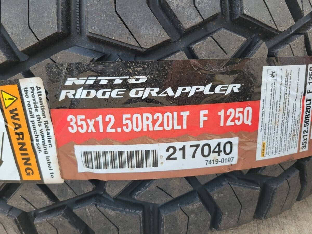 20" Dodge Ram 2500 3500 LARAMIE OEM 2700 wheels rims 2025 2026 NEW 35" NITRO Texas Truck Tire