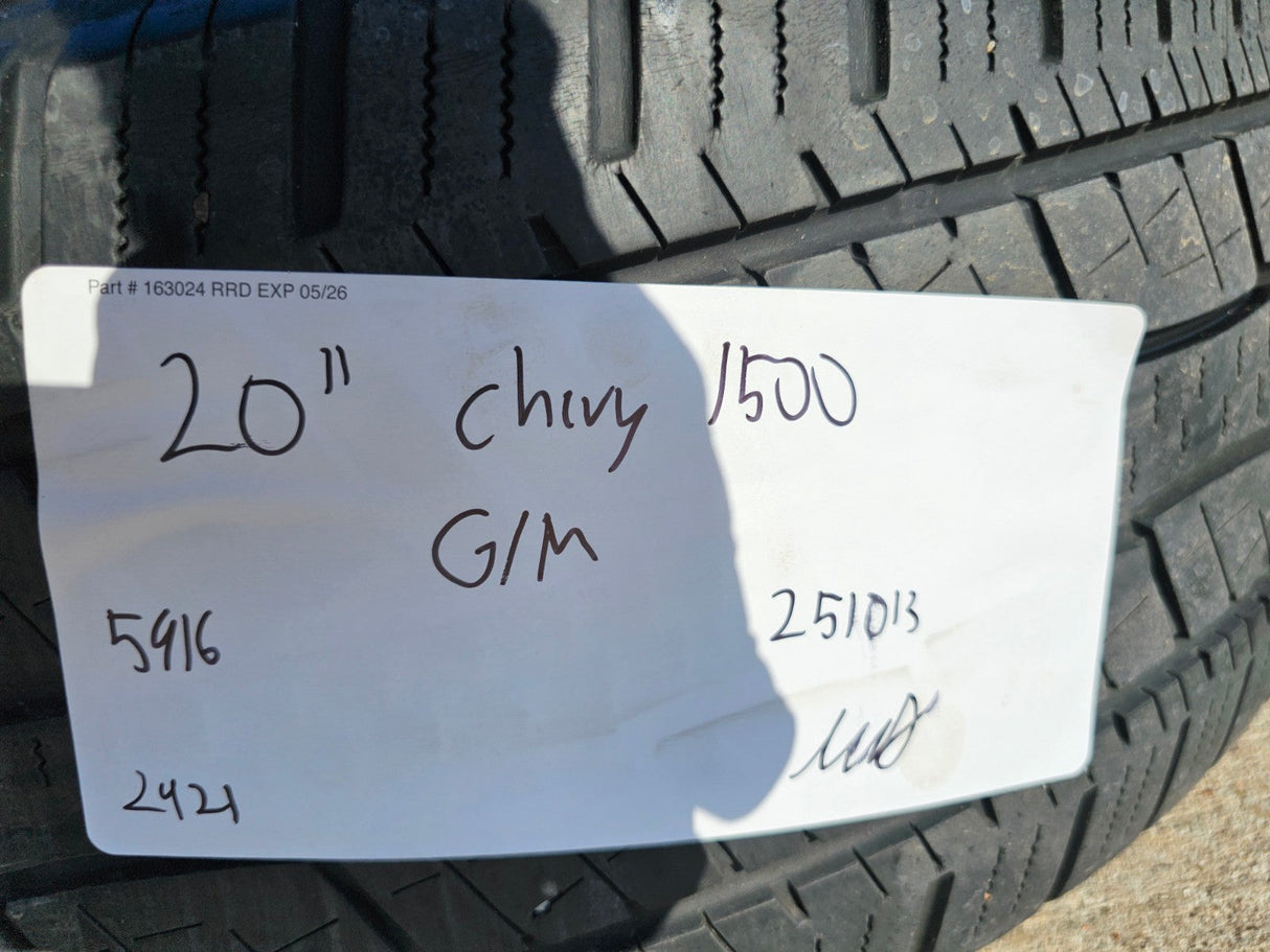 20" Chevy Silverado 1500 Tahoe Suburban OEM 5915 5916 wheel rim tire spare Texas Truck Tire