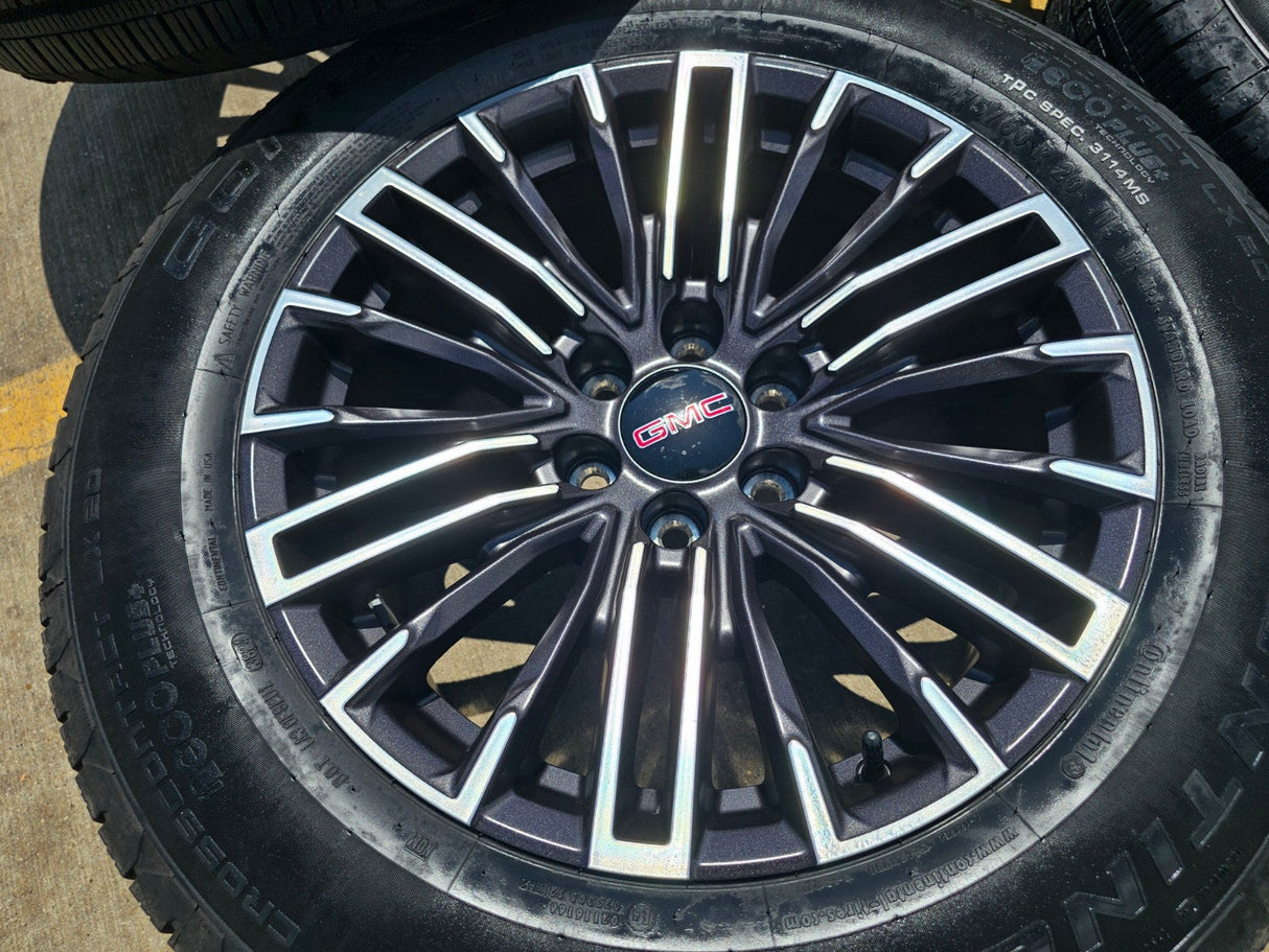 20" GMC Sierra Yukon Chevy Silverado OEM wheels rims 2024 2025 2026 NEW Texas Truck Tire