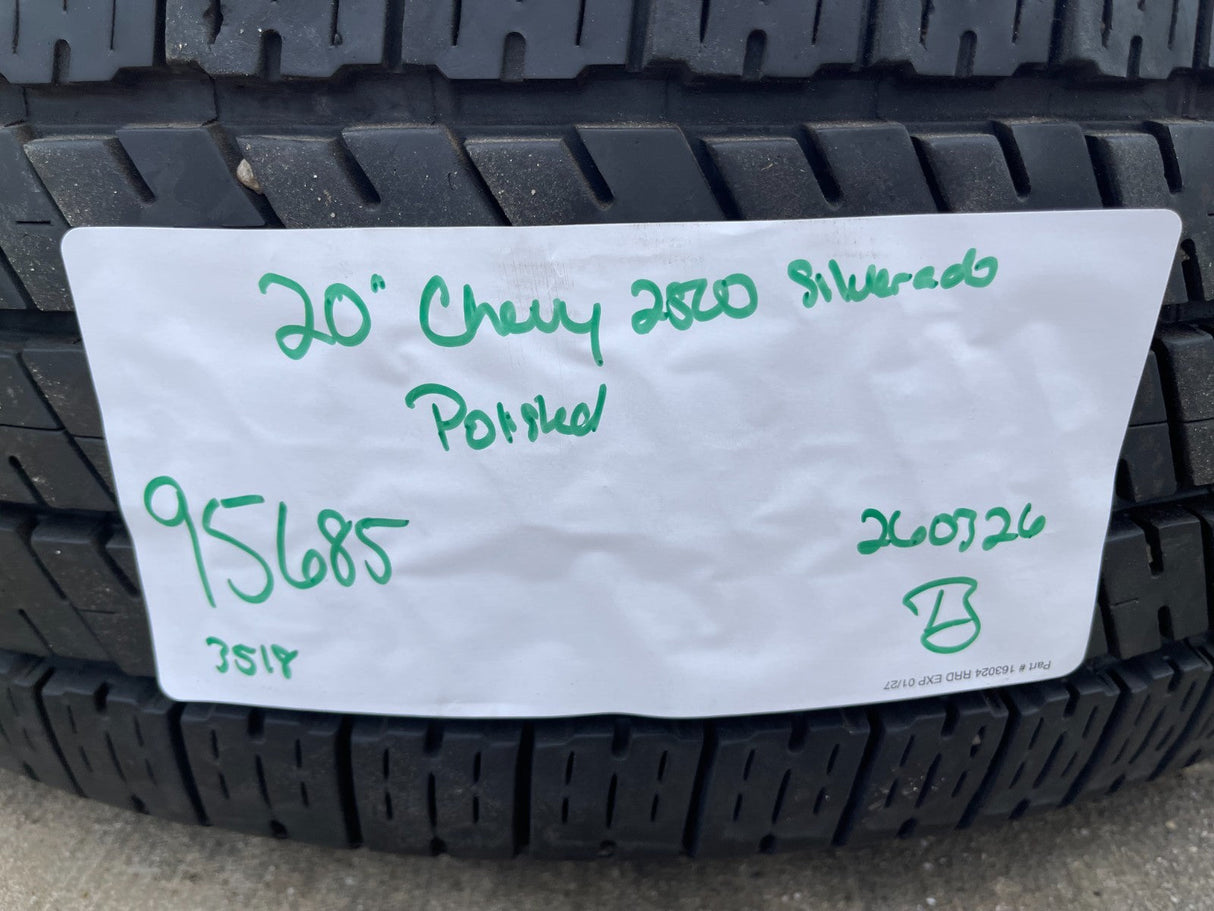 20" Chevy Silverado HIGH COUNTRY GMC Sierra AT4 2500 3500 OEM 95685 wheels rims Texas Truck Tire