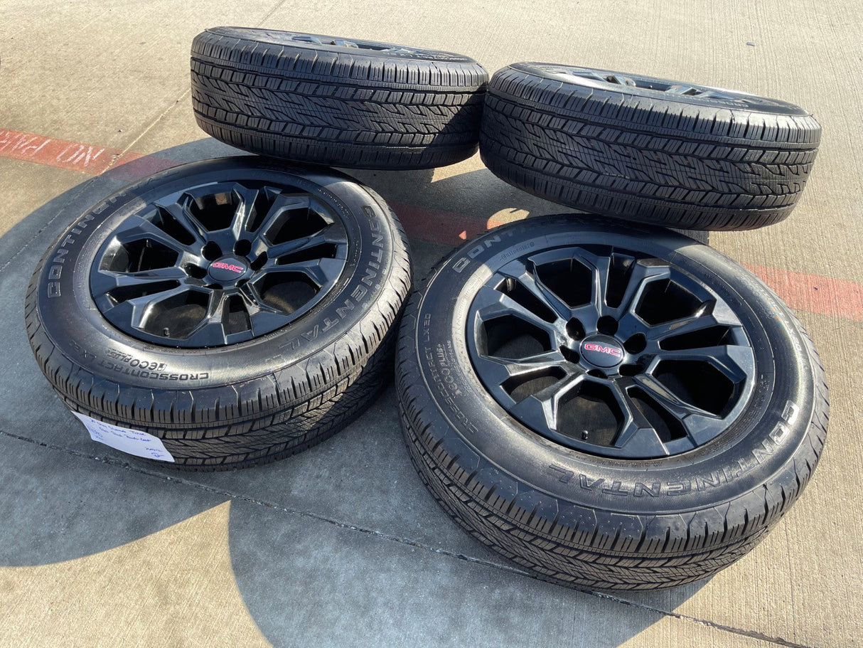 20" Chevy Tahoe Silverado OEM 14090 95417 wheels rims tires CONTINENTAL NEW Texas Truck Tire