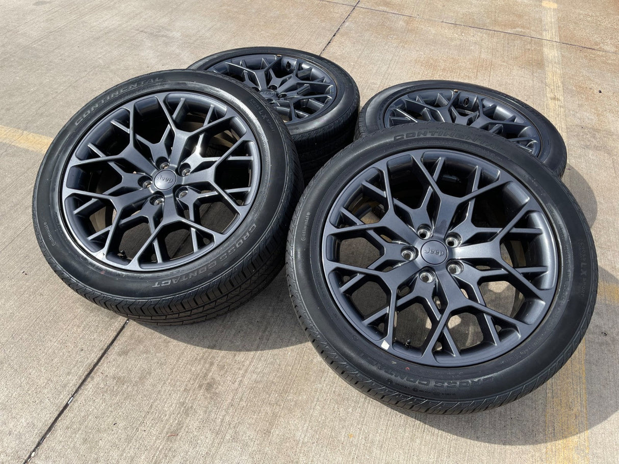 21" Jeep Grand Cherokee L OEM wheels rims 9291 Durango 2024 2025 2026 NEW Texas Truck Tire