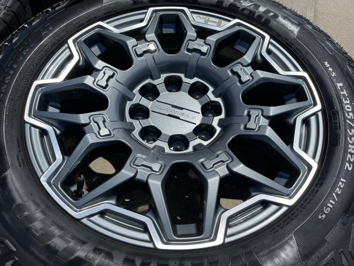 22" Hummer EV HEV 2500 OEM 8x165 14094 wheels rims tires 2023 2024 2025 2026 NEW Texas Truck Tire