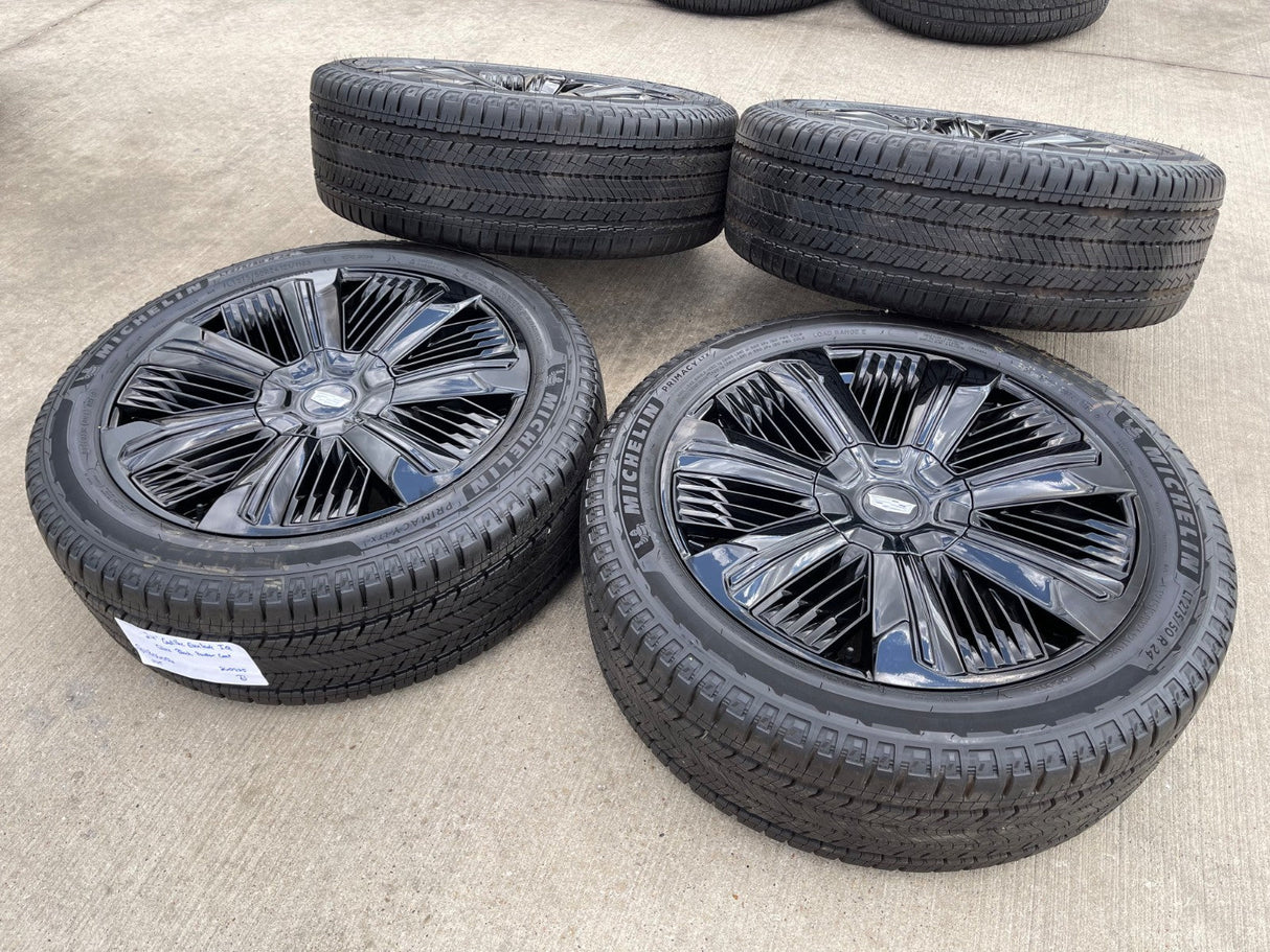 24" Cadillac Escalade IQ DEEP SPACE EV OEM wheels rims Hummer 2500 2025 2026 NEW Texas Truck Tire