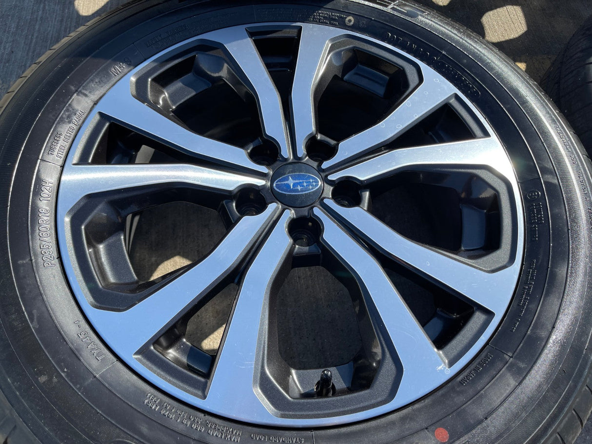 18" Subaru Outback Legacy Forester OEM wheels rims 68869 tires NEW TOYO Texas Truck Tire