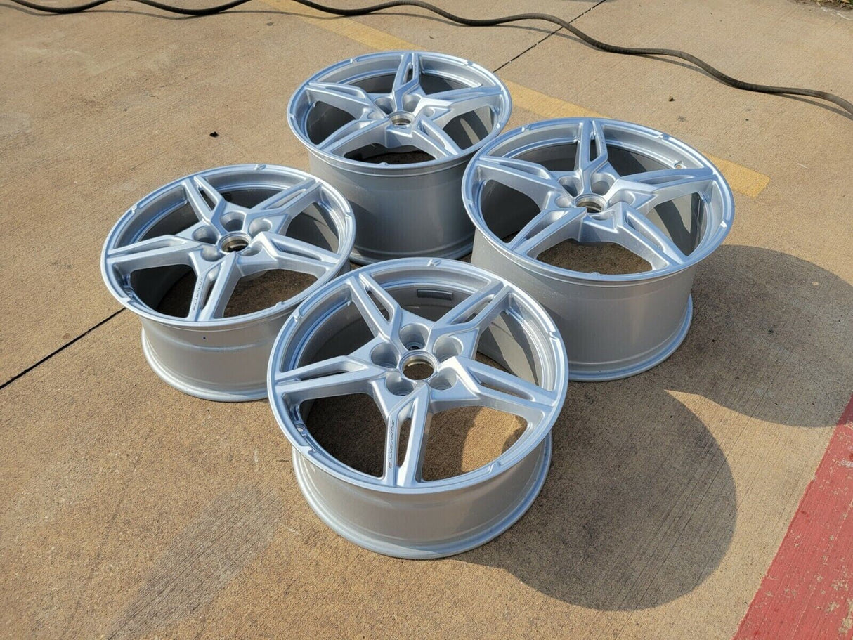 19" + 20" Chevy Corvette C8 OEM 14007 14008 wheels rims 2023 2024 2025 2026 NEW Texas Truck Tire